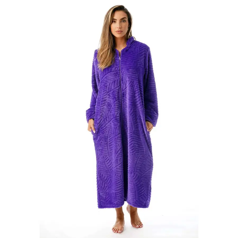 Just Love Plush Zipper Lounger Solid Robe
Just Love Plush Zipper Lounger Solid Robe