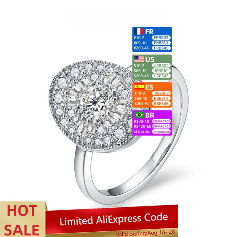 D/VVS1 круглой формы, полностью синтетическое кольцо с муассанитом для женщин, ювелирные изделия на помолвку, подарок R111
D/VVS1 круглой формы, полностью синтетическое кольцо с муассанитом для женщин, ювелирные изделия на помолвку, подарок R111