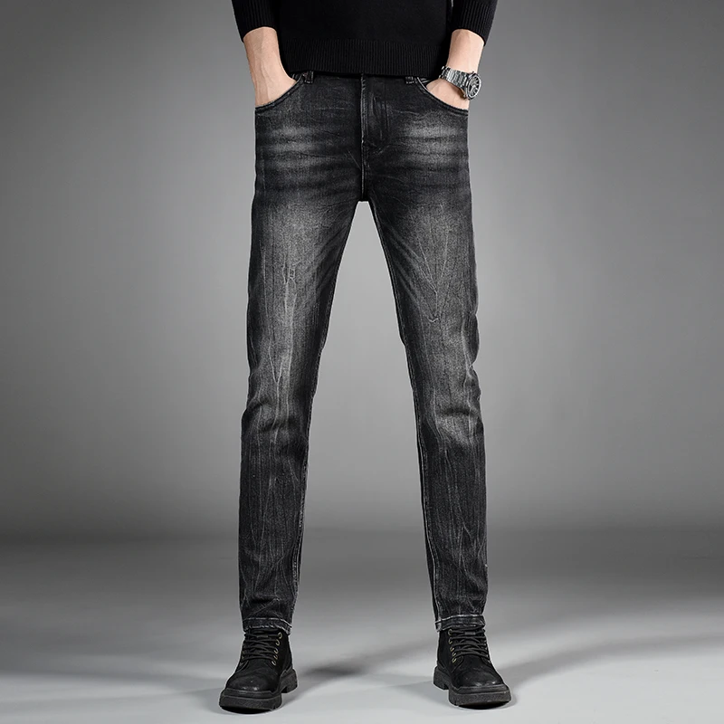 Spring and Autumn New Jeans Men's Black Slim Fit Straight Elastic Business Casual Jeans Streetwear Men Skinny Jeans Men
Spring and Autumn New Jeans Men's Black Slim Fit Straight Elastic Business Casual Jeans Streetwear Men Skinny Jeans Men