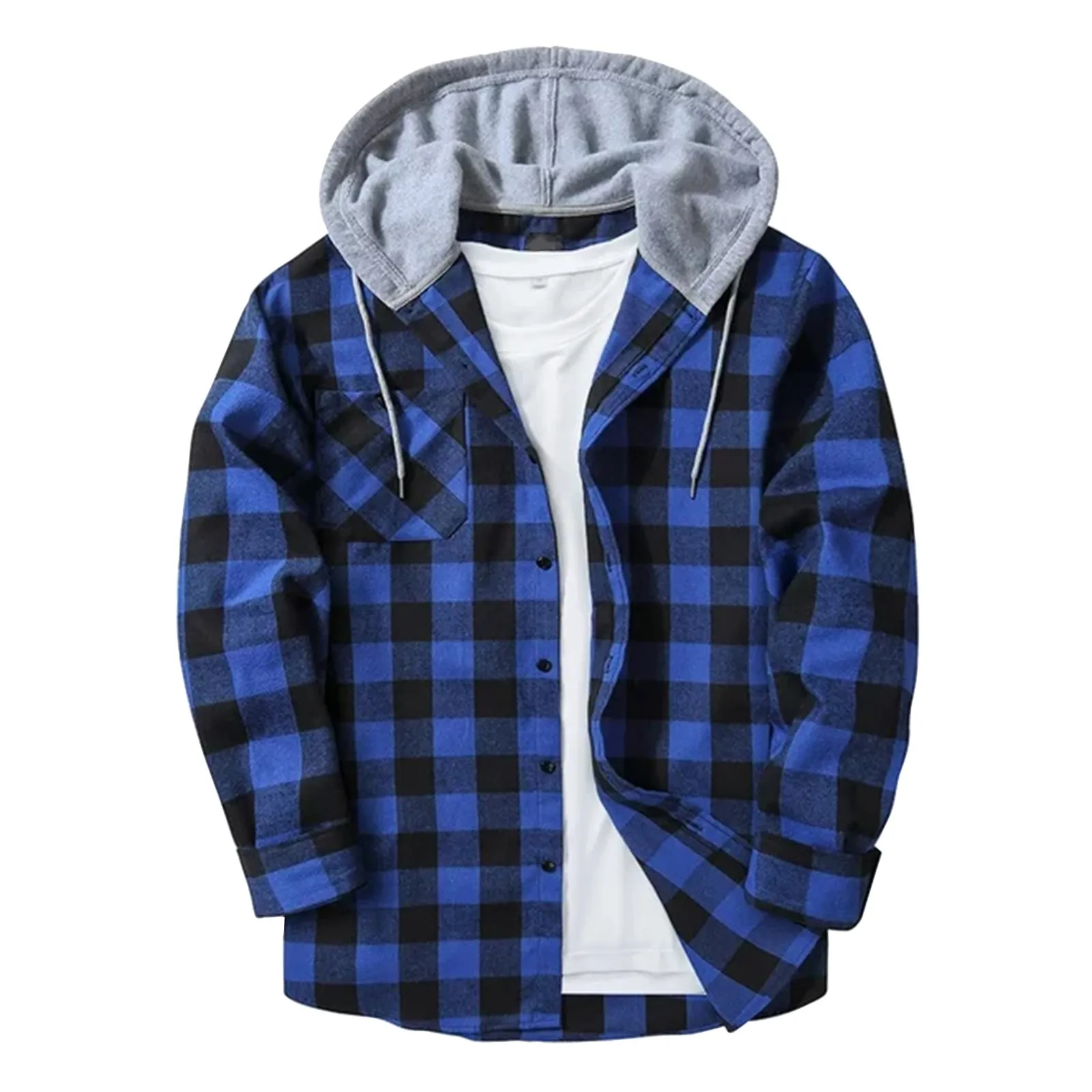 Men'S Clothing Men'S Sweatshirts Men Hood Lapel Autumn Winter Without Plaid Pocket Shirt Hooded Padded Loose Top S Jacket Jacket
Men'S Clothing Men'S Sweatshirts Men Hood Lapel Autumn Winter Without Plaid Pocket Shirt Hooded Padded Loose Top S Jacket Jacket