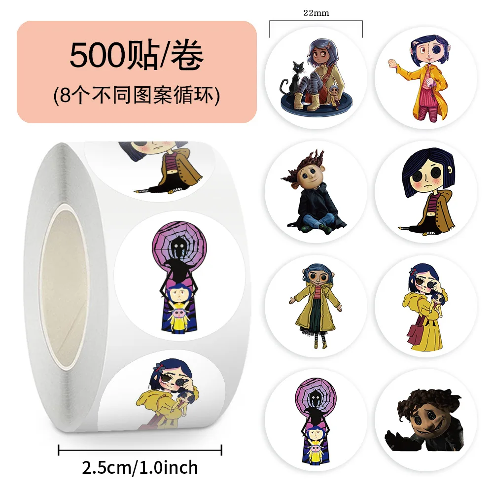 500pcs /roll Coraline & The Secret Door Stickers Disney Stationery Kids Reward Decor Bottles Luggage Compartment Sealing Stikers
500pcs /roll Coraline & The Secret Door Stickers Disney Stationery Kids Reward Decor Bottles Luggage Compartment Sealing Stikers