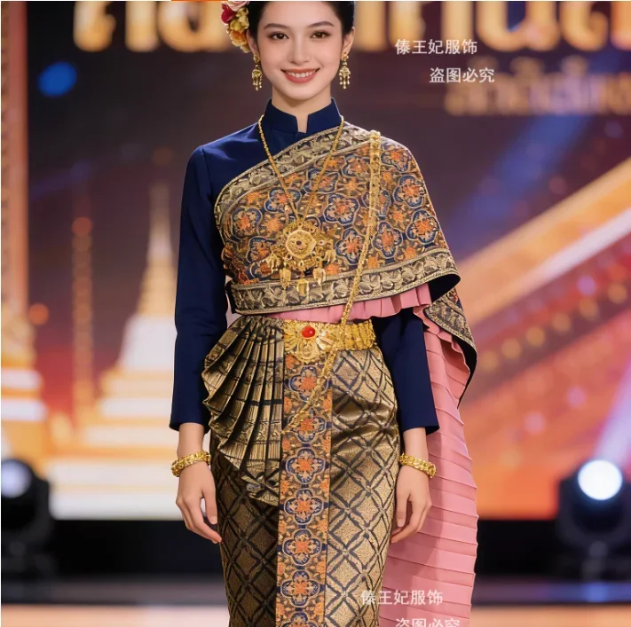 High End Long Sleeved Traditional Thai Clothing for Birthday Parties and Fashion Shows
High End Long Sleeved Traditional Thai Clothing for Birthday Parties and Fashion Shows