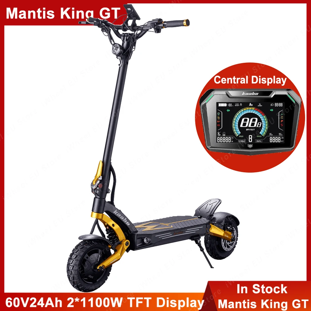 2025 Kaabo Mantis King GT 60 В 24 Ач Двойной двигатель 2*1100 Вт Максимальная скорость 70 км/ч Kaabo Mantis King GT Центральный дисплей Полный гидравлический диск
2025 Kaabo Mantis King GT 60 В 24 Ач Двойной двигатель 2*1100 Вт Максимальная скорость 70 км/ч Kaabo Mantis King GT Центральный дисплей Полный гидравлический диск