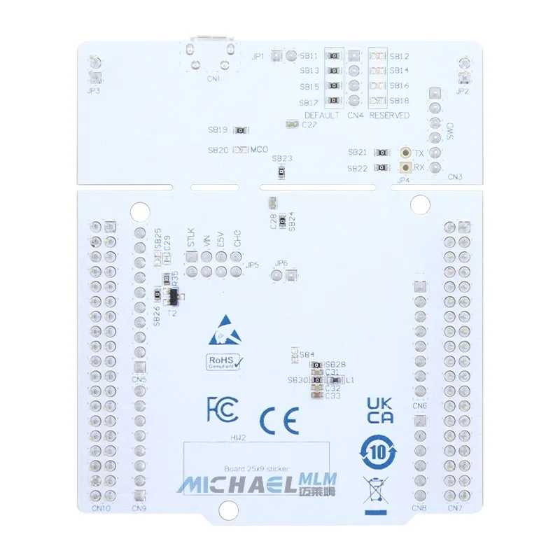 NUCLEO-C051C8 имеет поддержку MCU STM32C051C8 для платы разработки Arduino ST morpho.
NUCLEO-C051C8 имеет поддержку MCU STM32C051C8 для платы разработки Arduino ST morpho.