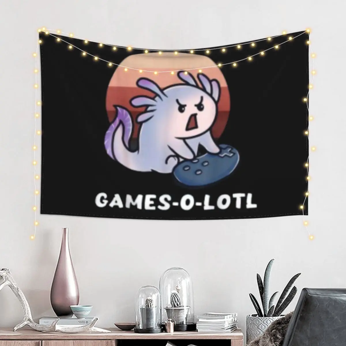 Games-O-Lotl Funny Gaming Lizard Fish Axolotl Video Gamer | Tapestry Aesthetic Decoration Tapestry
Games-O-Lotl Funny Gaming Lizard Fish Axolotl Video Gamer | Tapestry Aesthetic Decoration Tapestry