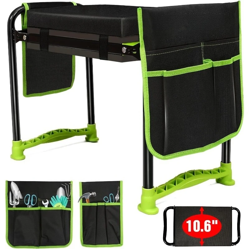 10.8 inch Wider Garden Stool, Heavy Duty Foldable Garden Kneeler and Seat with Extra-Thick Kneeling Pad, Garden Bench fo
10.8 inch Wider Garden Stool, Heavy Duty Foldable Garden Kneeler and Seat with Extra-Thick Kneeling Pad, Garden Bench fo