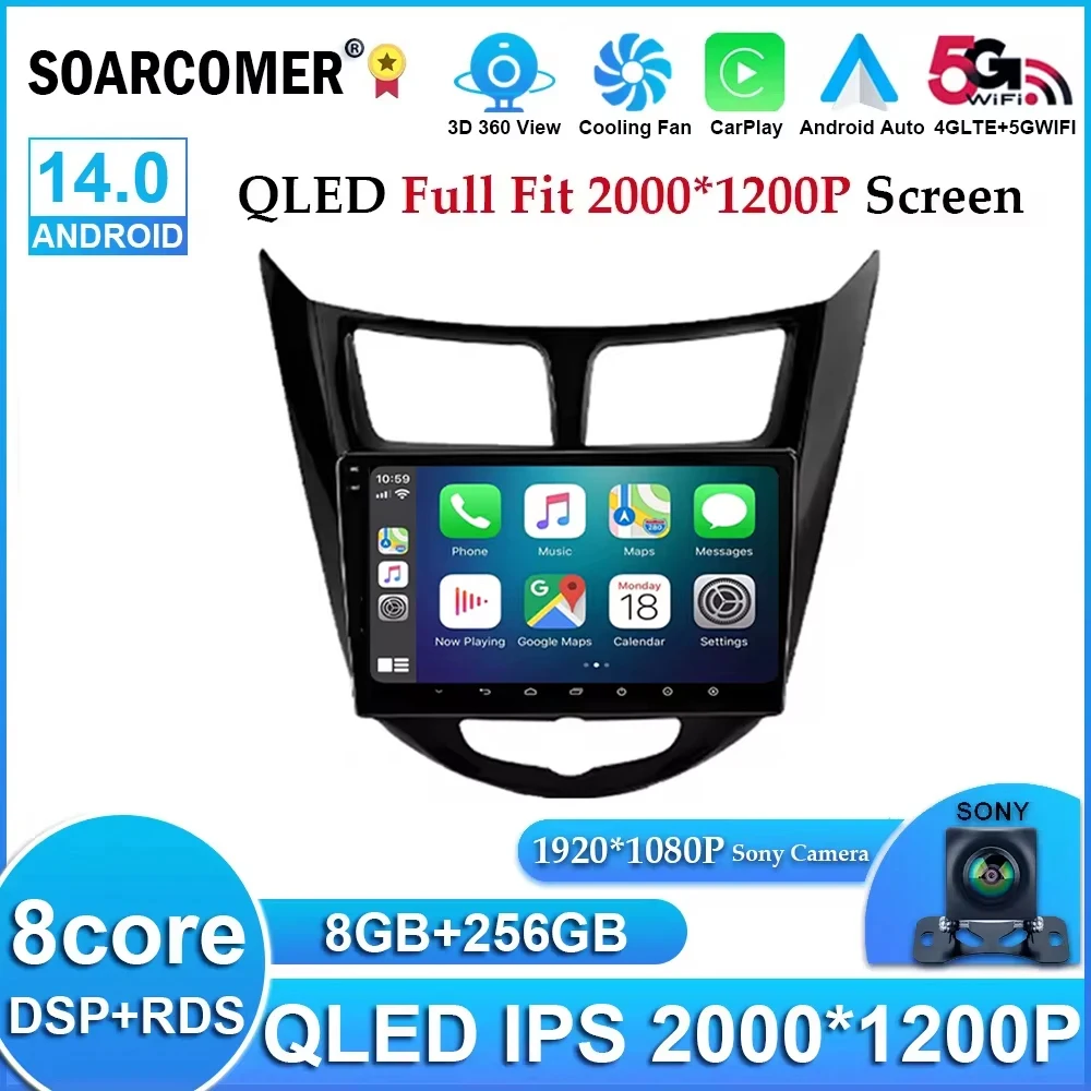 Android 14 For Hyundai Solaris Verna Accent 1 2010-2016 Car Radio Navigaion GPS Multimedia Video Player Head Unit Stereo Audio
Android 14 For Hyundai Solaris Verna Accent 1 2010-2016 Car Radio Navigaion GPS Multimedia Video Player Head Unit Stereo Audio