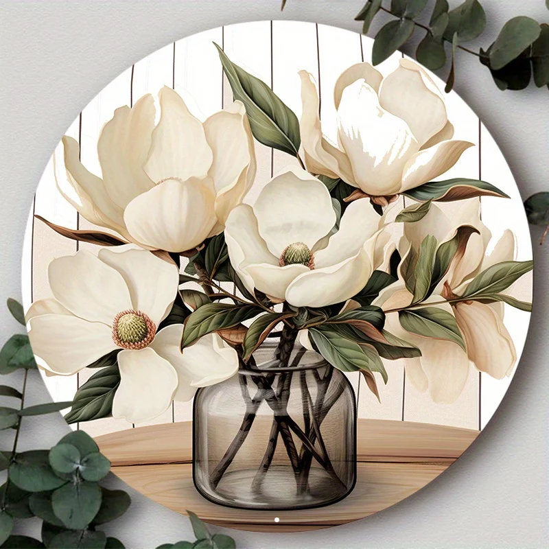 Aluminum Metal Sign Hello Door Sign, Spring Wreath Attachment, Magnolia Welcome Wreath Sign Suitable for Various Scenarios
Aluminum Metal Sign Hello Door Sign, Spring Wreath Attachment, Magnolia Welcome Wreath Sign Suitable for Various Scenarios