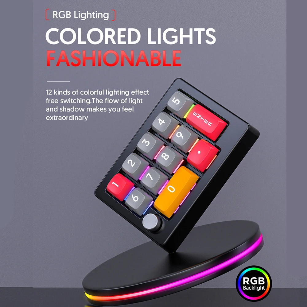 Programming Macro Custom Knob Keyboard RGB Mini Button Gaming Keypad Mechanical Hotswap Macropad Red Switch 12Keys
Programming Macro Custom Knob Keyboard RGB Mini Button Gaming Keypad Mechanical Hotswap Macropad Red Switch 12Keys