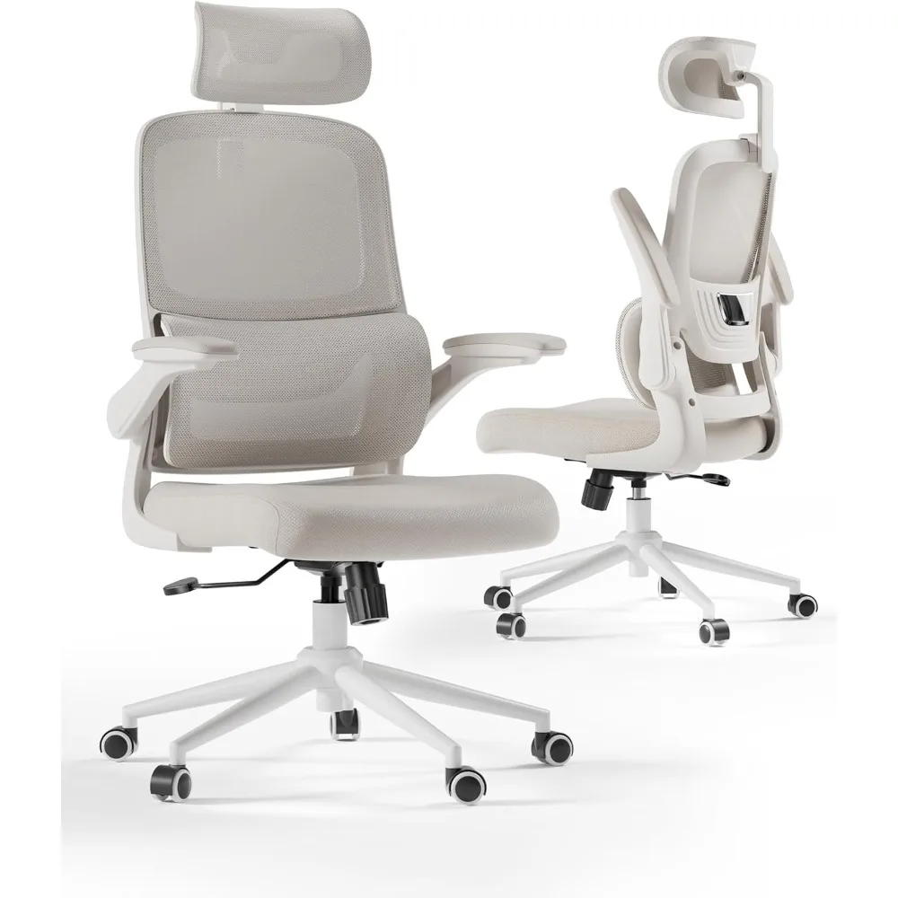 Ergonomic Office Chair with 2D Lumbar Support & Adjustable Headrest - Heavy Duty 300lbs Capacity, 102° Reclining, Foldable Arms
Ergonomic Office Chair with 2D Lumbar Support & Adjustable Headrest - Heavy Duty 300lbs Capacity, 102° Reclining, Foldable Arms