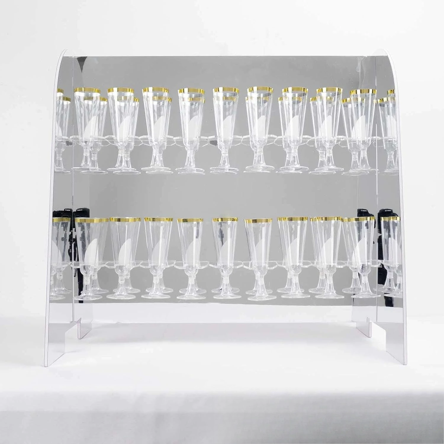 European and American style high-end double-layer 18-glass champagne bracket wedding props birthday party removable wine rack
European and American style high-end double-layer 18-glass champagne bracket wedding props birthday party removable wine rack