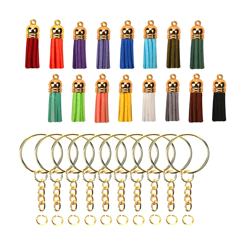 50 Sets Tassel Keychain Metal Pendant DIY Accessories Jewelry Practical Daily Tassel Pendant Keychain Use Car Keys Bag
50 Sets Tassel Keychain Metal Pendant DIY Accessories Jewelry Practical Daily Tassel Pendant Keychain Use Car Keys Bag