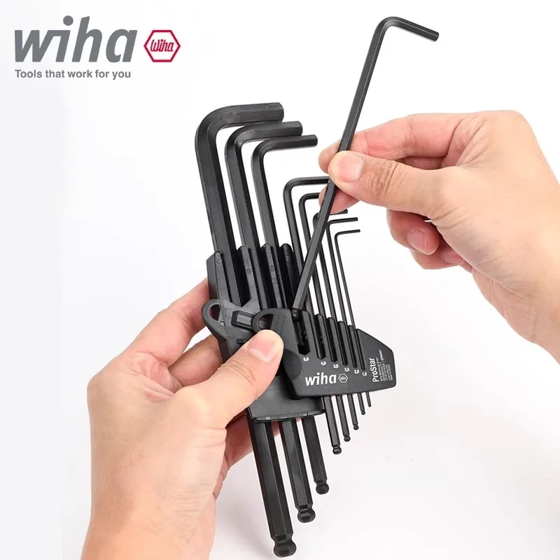 WIHA 9PCS Metric Black BallHead L Key Set Extended length Car Bicycle Repair Tool L Wrench Set 07186
WIHA 9PCS Metric Black BallHead L Key Set Extended length Car Bicycle Repair Tool L Wrench Set 07186