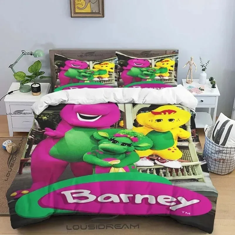 3D Print Barney Friends Cute Cartoon Comfortable Duvet Cover Pillowcase Bedding Set Children Bedroom Decoration Home Textile
3D Print Barney Friends Cute Cartoon Comfortable Duvet Cover Pillowcase Bedding Set Children Bedroom Decoration Home Textile