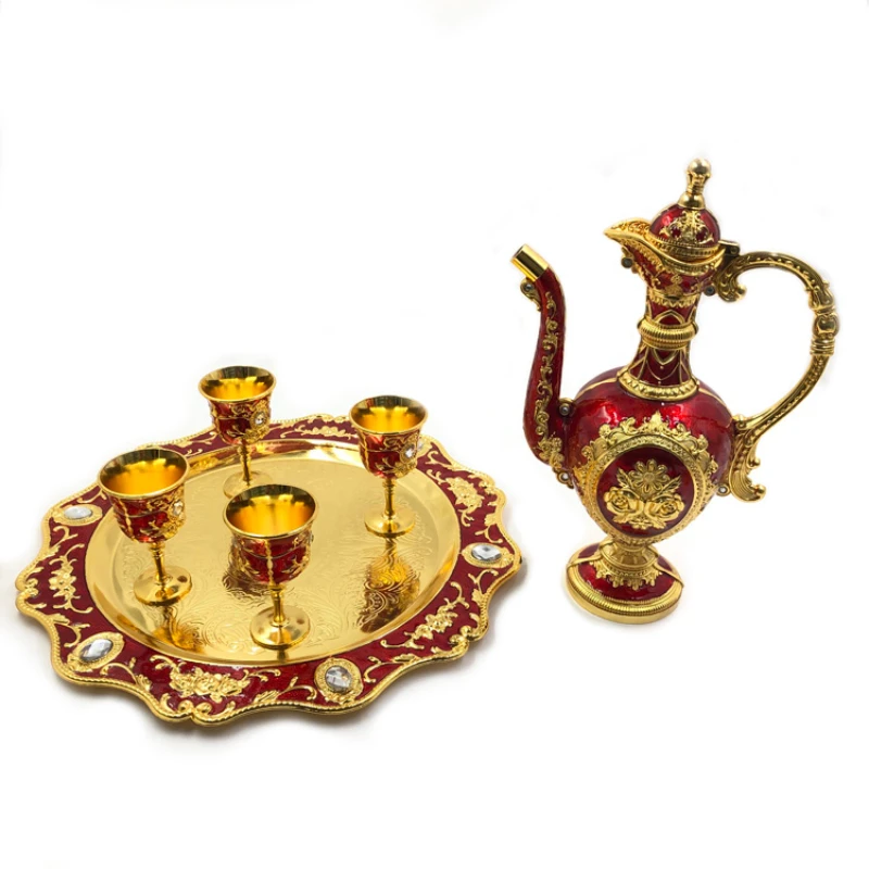 wholesale European style high quality plated golden metal flagon interior home decoration
wholesale European style high quality plated golden metal flagon interior home decoration
