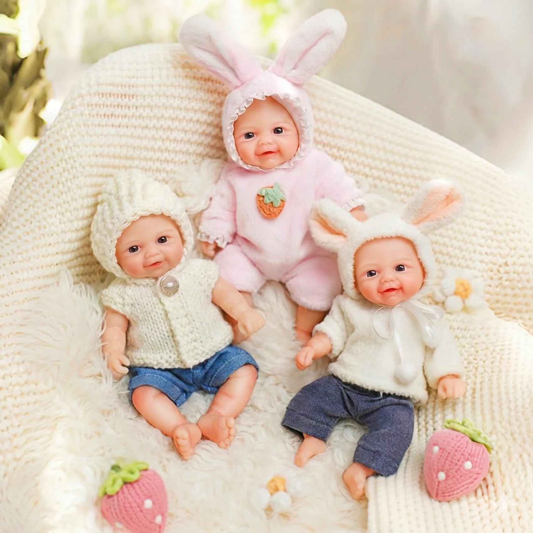 1Pc 5.7 Inch Cute Vivienne 3 Optional Silicone Reborn Doll Washable Body Girl Adorable Silicone Doll Birthday/Christmas As Gift
1Pc 5.7 Inch Cute Vivienne 3 Optional Silicone Reborn Doll Washable Body Girl Adorable Silicone Doll Birthday/Christmas As Gift