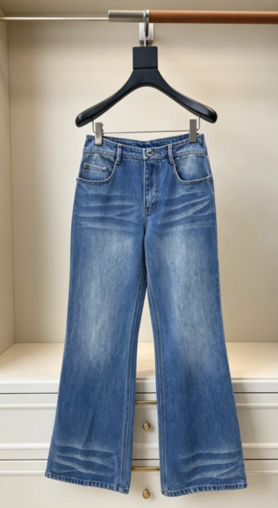 Spring Summer Women's Cotton Denim Pants Buttons Pockets Casual Fashion Wid Leg Jeans
Spring Summer Women's Cotton Denim Pants Buttons Pockets Casual Fashion Wid Leg Jeans