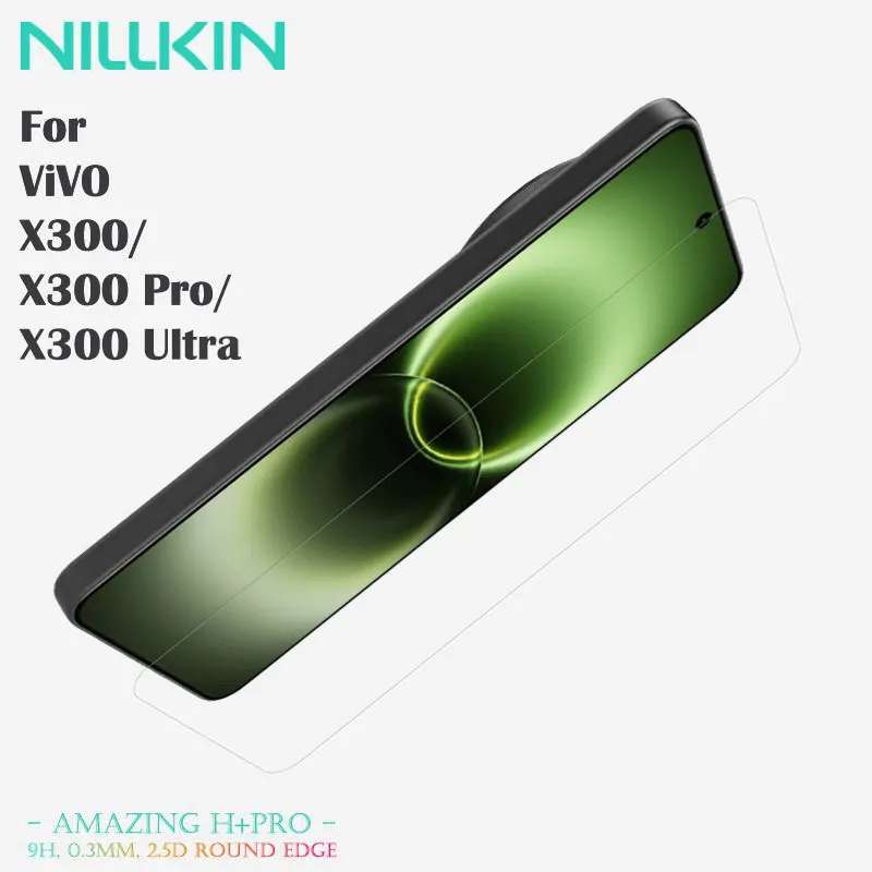 NILLKIN For Vivo X300/X300 Pro/X300 Ultra, Nanometer Oleophobic Coating, 2.5D Edging Craft, Bubble-Free Installation HD Film
NILLKIN For Vivo X300/X300 Pro/X300 Ultra, Nanometer Oleophobic Coating, 2.5D Edging Craft, Bubble-Free Installation HD Film