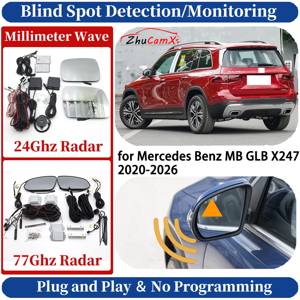 Blind Spot Monitoring/Detection System for Mercedes Benz MB GLB X247 2020-2026 Night Driving Side Lane Change Safe Assist
Blind Spot Monitoring/Detection System for Mercedes Benz MB GLB X247 2020-2026 Night Driving Side Lane Change Safe Assist