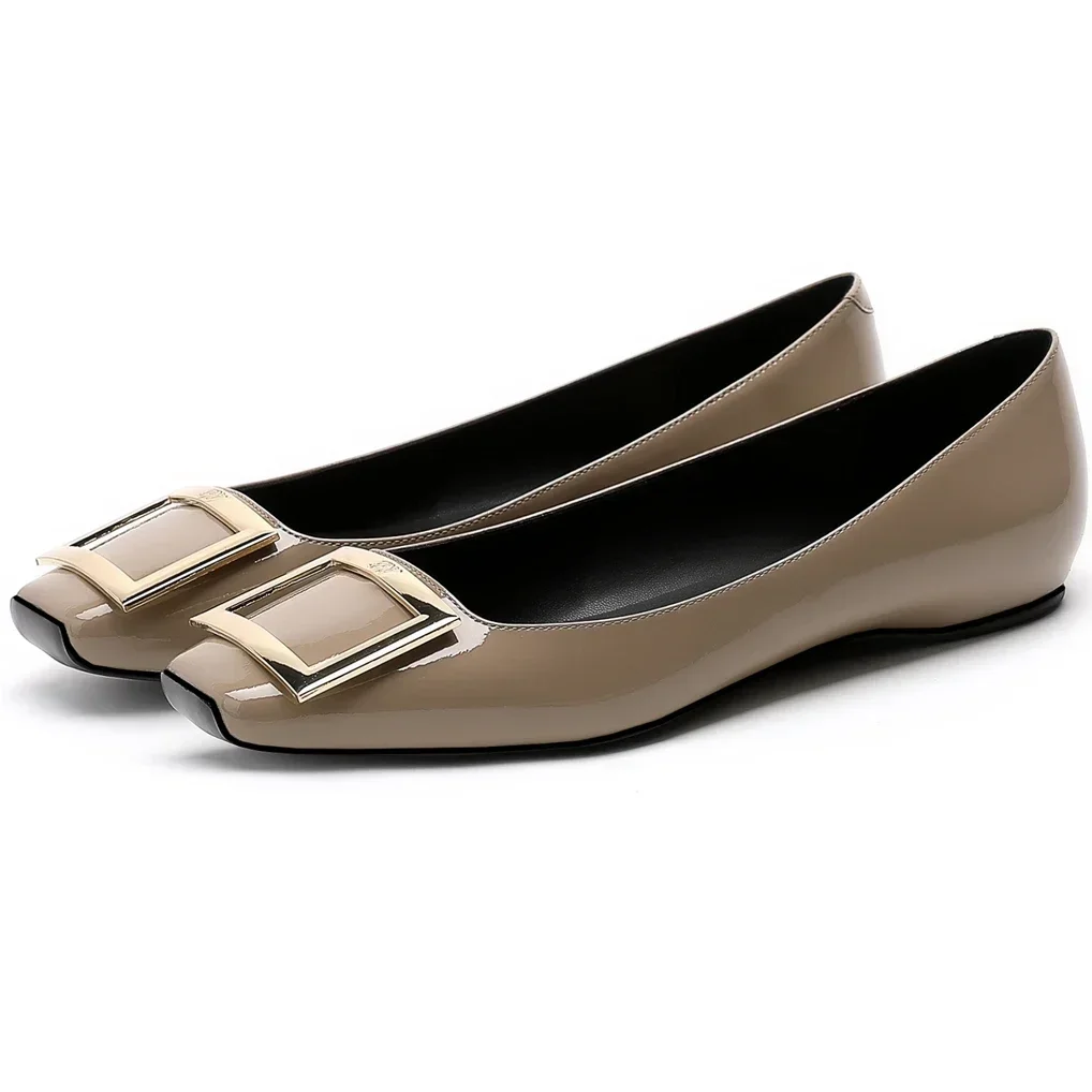 【Measure your feet length before order】Square Buckle Elegant Luxry Designer Women Dress Flat Shoe Casual Ballet Pumps 123-CHC-33
【Measure your feet length before order】Square Buckle Elegant Luxry Designer Women Dress Flat Shoe Casual Ballet Pumps 123-CHC-33