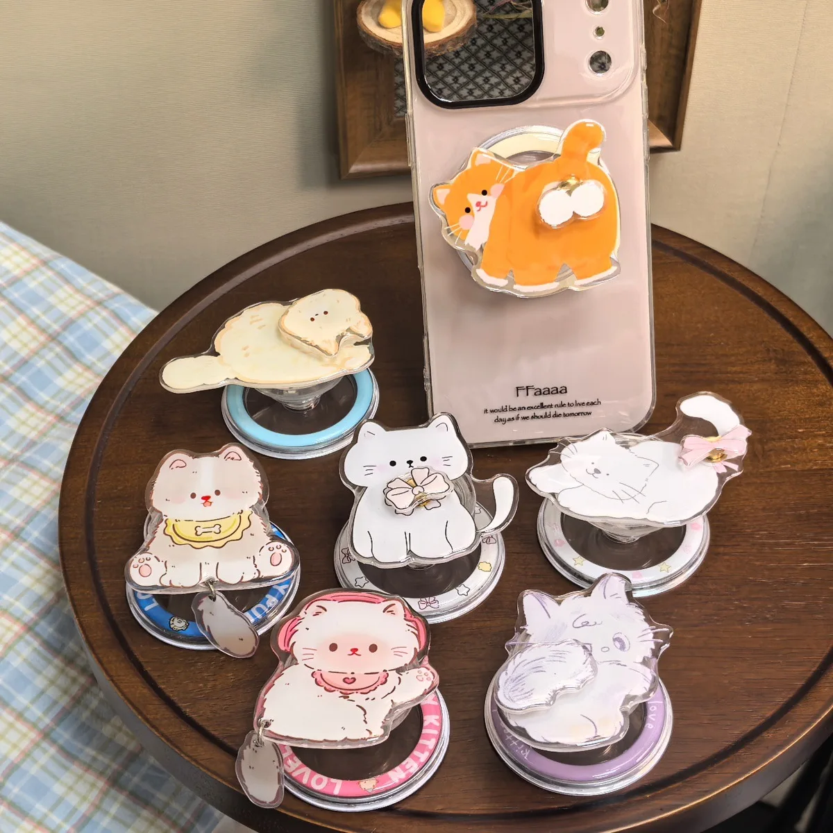 Korean Cartoon Cat Rotate Magnetic Mobile Phone Holder Phone Stand Grip Tok For iPhone 16 17 For Magsafe Universal Accessories
Korean Cartoon Cat Rotate Magnetic Mobile Phone Holder Phone Stand Grip Tok For iPhone 16 17 For Magsafe Universal Accessories