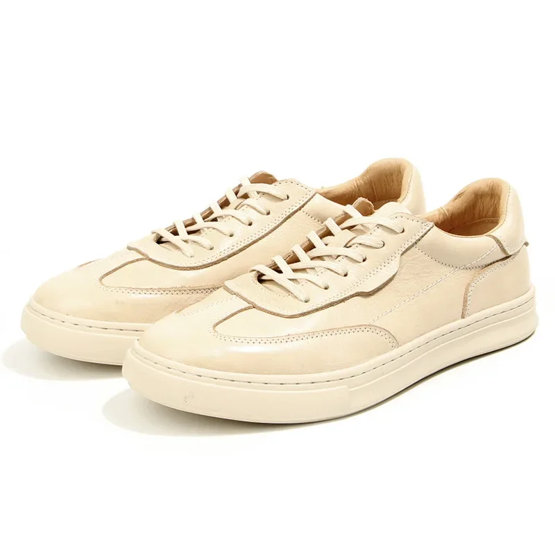 Old white Highquality Retro Cowhide Men's Shoes Casual Sports Shoes Outdoor Running Genuine Leather Sneakers Hiking
Old white Highquality Retro Cowhide Men's Shoes Casual Sports Shoes Outdoor Running Genuine Leather Sneakers Hiking
