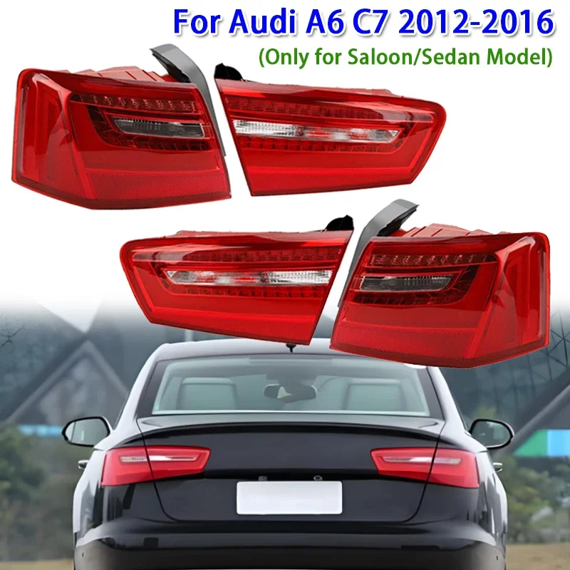 1 шт. автомобильный задний фонарь, задний стоп-сигнал поворота для Audi A6 C7 2012-2016 (только для модели седана/седана)
1 шт. автомобильный задний фонарь, задний стоп-сигнал поворота для Audi A6 C7 2012-2016 (только для модели седана/седана)
