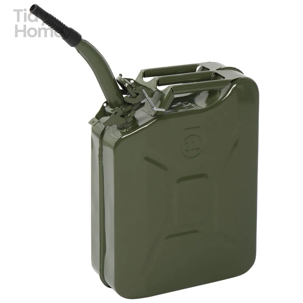 20 Liter Jerry Fuel Can with Flexible Spout, Portable Jerry Cans Fuel Tank Steel Fuel Can, Fuels Gasoline Cars, Truck, Green
20 Liter Jerry Fuel Can with Flexible Spout, Portable Jerry Cans Fuel Tank Steel Fuel Can, Fuels Gasoline Cars, Truck, Green