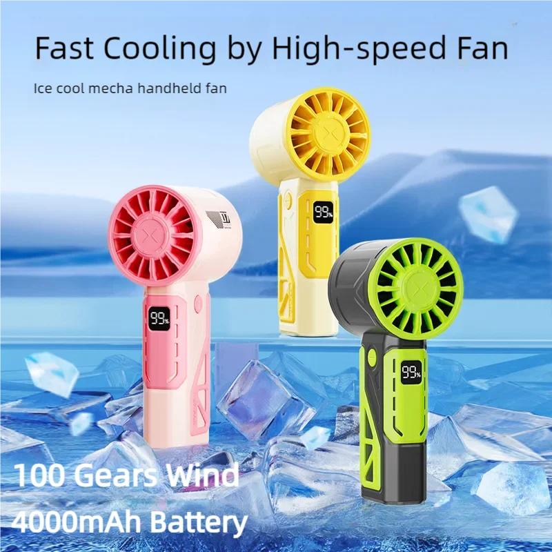 Portable Hand Fan Rechargeable Mecha Candy Color Mini High Speed Handheld Fan for Outdoor Hiking Traveling Camping 100 Gear Wind
Portable Hand Fan Rechargeable Mecha Candy Color Mini High Speed Handheld Fan for Outdoor Hiking Traveling Camping 100 Gear Wind