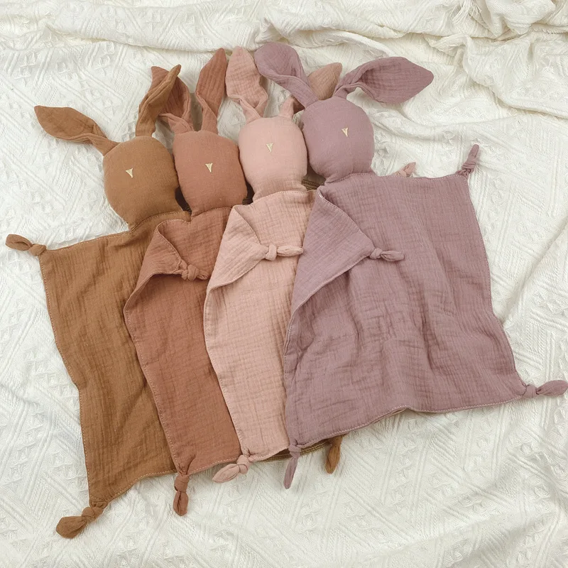 Baby Soothing Towel 100% Muslin Cotton Infant Cartoon Handkerchief Cute Bunny Kid Sleep-help Toy Gauze Appease Doll
Baby Soothing Towel 100% Muslin Cotton Infant Cartoon Handkerchief Cute Bunny Kid Sleep-help Toy Gauze Appease Doll