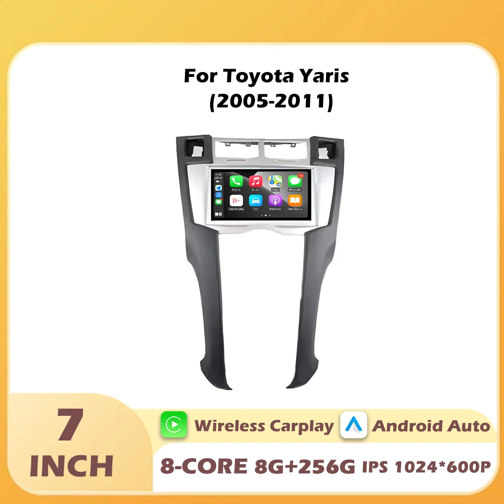 Беспроводной мультимедийный проигрыватель Carplay Android Auto для Toyota Yaris 2005-2011 с сенсорным экраном, Bluetooth, 7-дюймовым DSP-стерео и 4G
Беспроводной мультимедийный проигрыватель Carplay Android Auto для Toyota Yaris 2005-2011 с сенсорным экраном, Bluetooth, 7-дюймовым DSP-стерео и 4G
