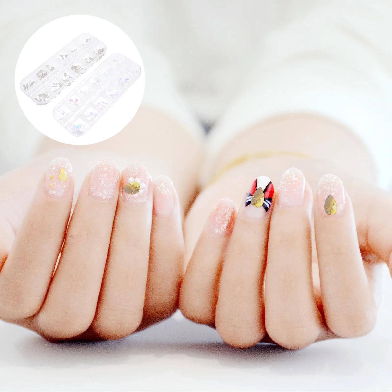 2 Boxes Premium Nail Art Studs Glossy Exquisite Manicure Decorations for Stage Performance Night Out Graduation Party Nail Charm
2 Boxes Premium Nail Art Studs Glossy Exquisite Manicure Decorations for Stage Performance Night Out Graduation Party Nail Charm