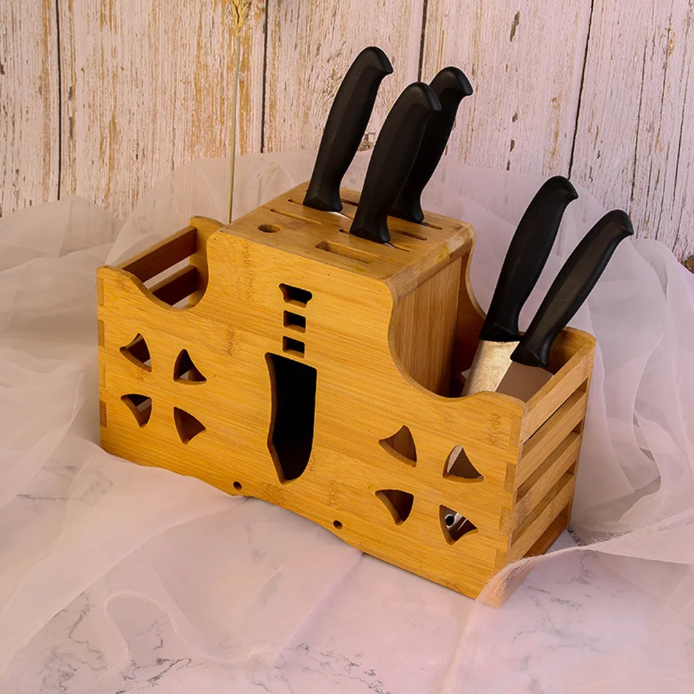 Bamboo Cutter Stand Kitchen Utensil Holder Storage Rack For Knives Scissors Countertop Organizer Multi-Function Tool
Bamboo Cutter Stand Kitchen Utensil Holder Storage Rack For Knives Scissors Countertop Organizer Multi-Function Tool