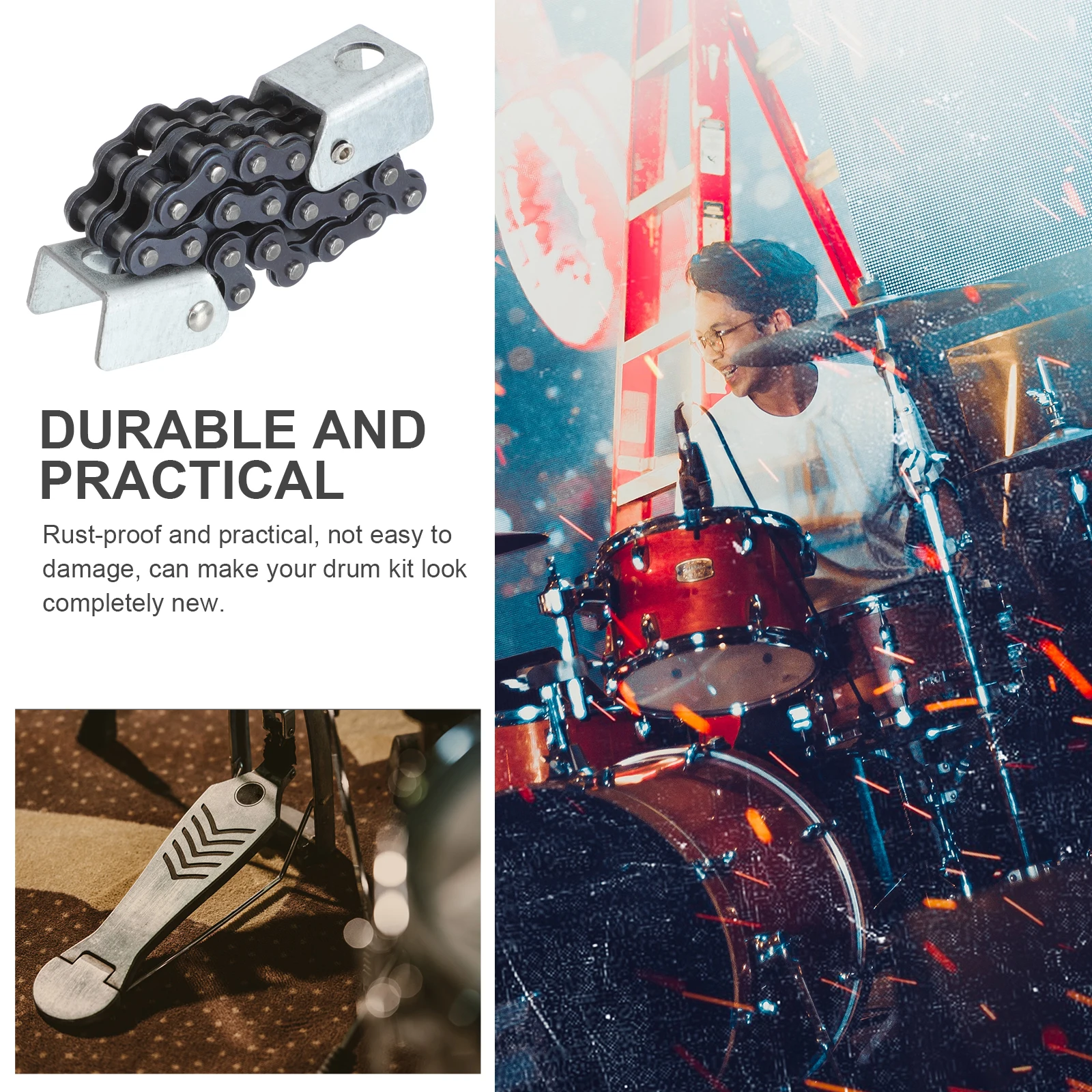 Accessories Double-chain Hammer The Drum Pedal Steel Pedals for Musical Instruments
Accessories Double-chain Hammer The Drum Pedal Steel Pedals for Musical Instruments