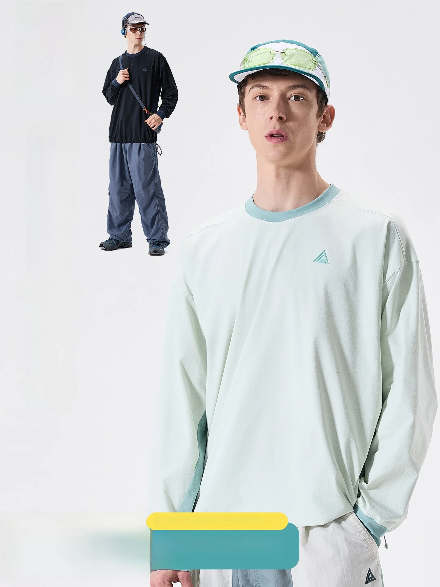 LAZY DAY Lightweight Quick Dry Outdoor Sports Long Sleeve T-Shirt Men's Casual Versatile Drawstring Splice Trendy Top
LAZY DAY Lightweight Quick Dry Outdoor Sports Long Sleeve T-Shirt Men's Casual Versatile Drawstring Splice Trendy Top