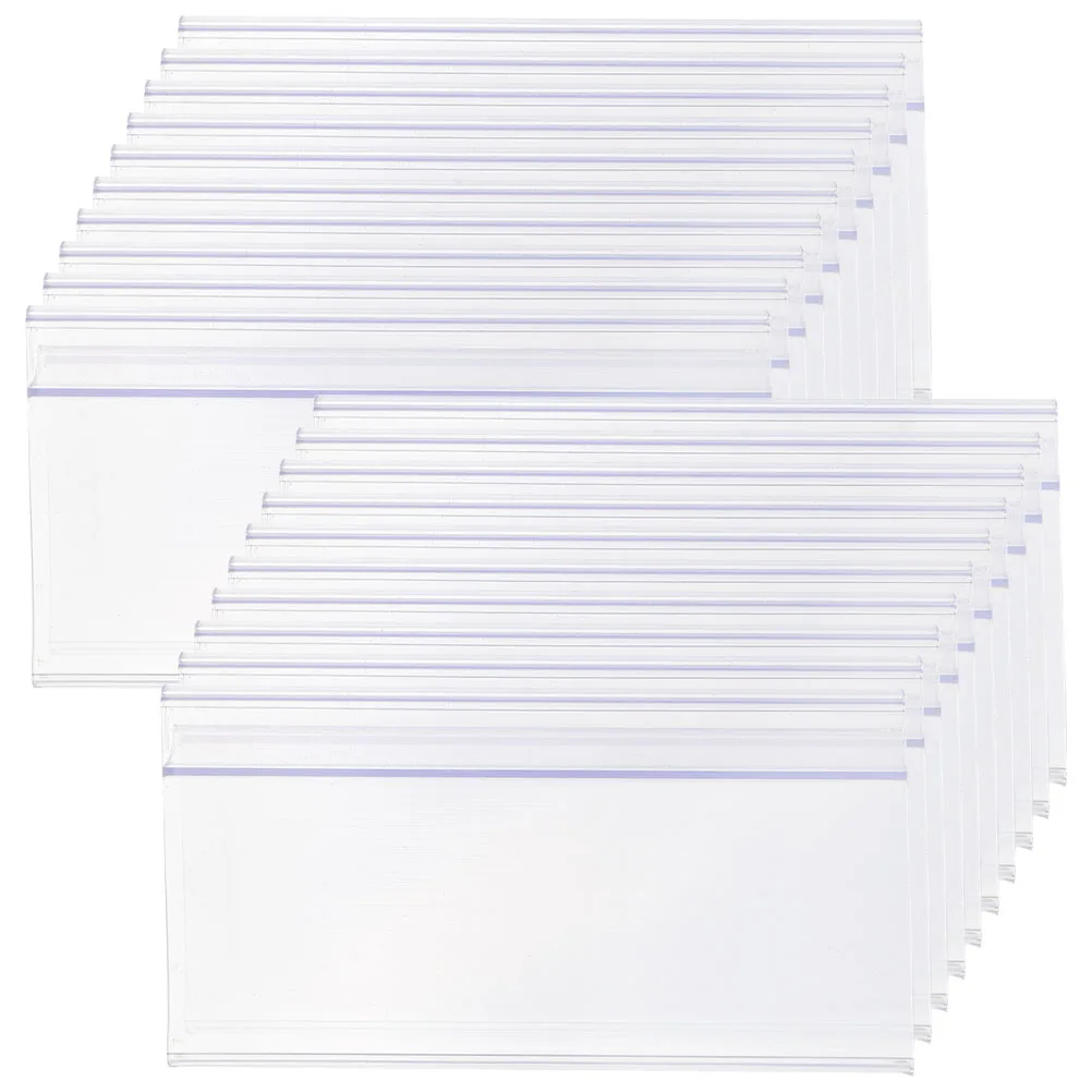 25pcs Price Tag Holder Retail Label Holder Supermarket Shelf Label Holders Pvc Sturdy Sign Display Stand For Store Mall Easy
25pcs Price Tag Holder Retail Label Holder Supermarket Shelf Label Holders Pvc Sturdy Sign Display Stand For Store Mall Easy