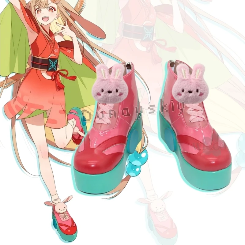 Anime Cosmic Princess Kaguya Cosplay Shoes Cute Bunny Decor Hot Pink Jirai Kei Women's Shoes Roleplay Platform Shoes Halloween
Anime Cosmic Princess Kaguya Cosplay Shoes Cute Bunny Decor Hot Pink Jirai Kei Women's Shoes Roleplay Platform Shoes Halloween
