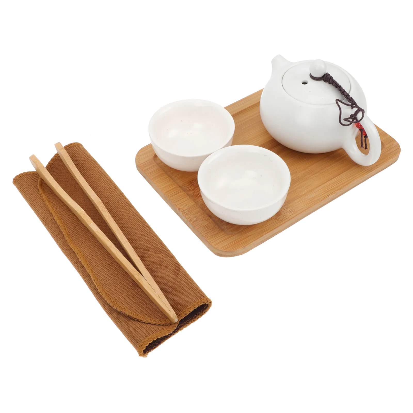 1Set Travel Ceramic Teapot Set Anti-Scalding Heat-Resistant Handle Comfortable Grip Portable Tea Making Kit for Office Hotel
1Set Travel Ceramic Teapot Set Anti-Scalding Heat-Resistant Handle Comfortable Grip Portable Tea Making Kit for Office Hotel
