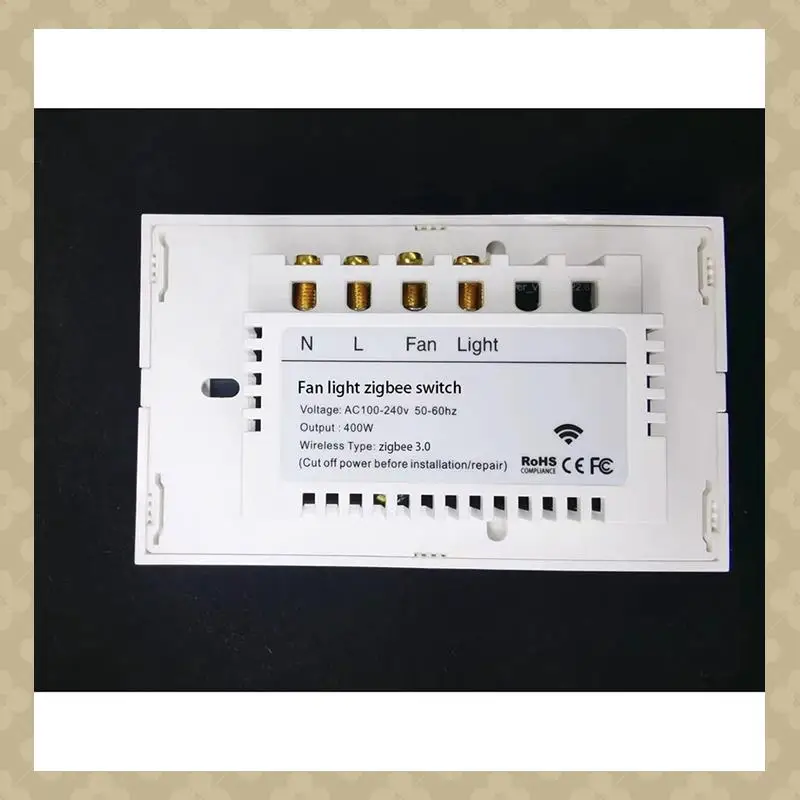 AB45 Tuya Zigbee Smart Fan Light Switch Сетевое подключение США Управление через приложение Alexa/Google Assistant Голосовое управление
AB45 Tuya Zigbee Smart Fan Light Switch Сетевое подключение США Управление через приложение Alexa/Google Assistant Голосовое управление