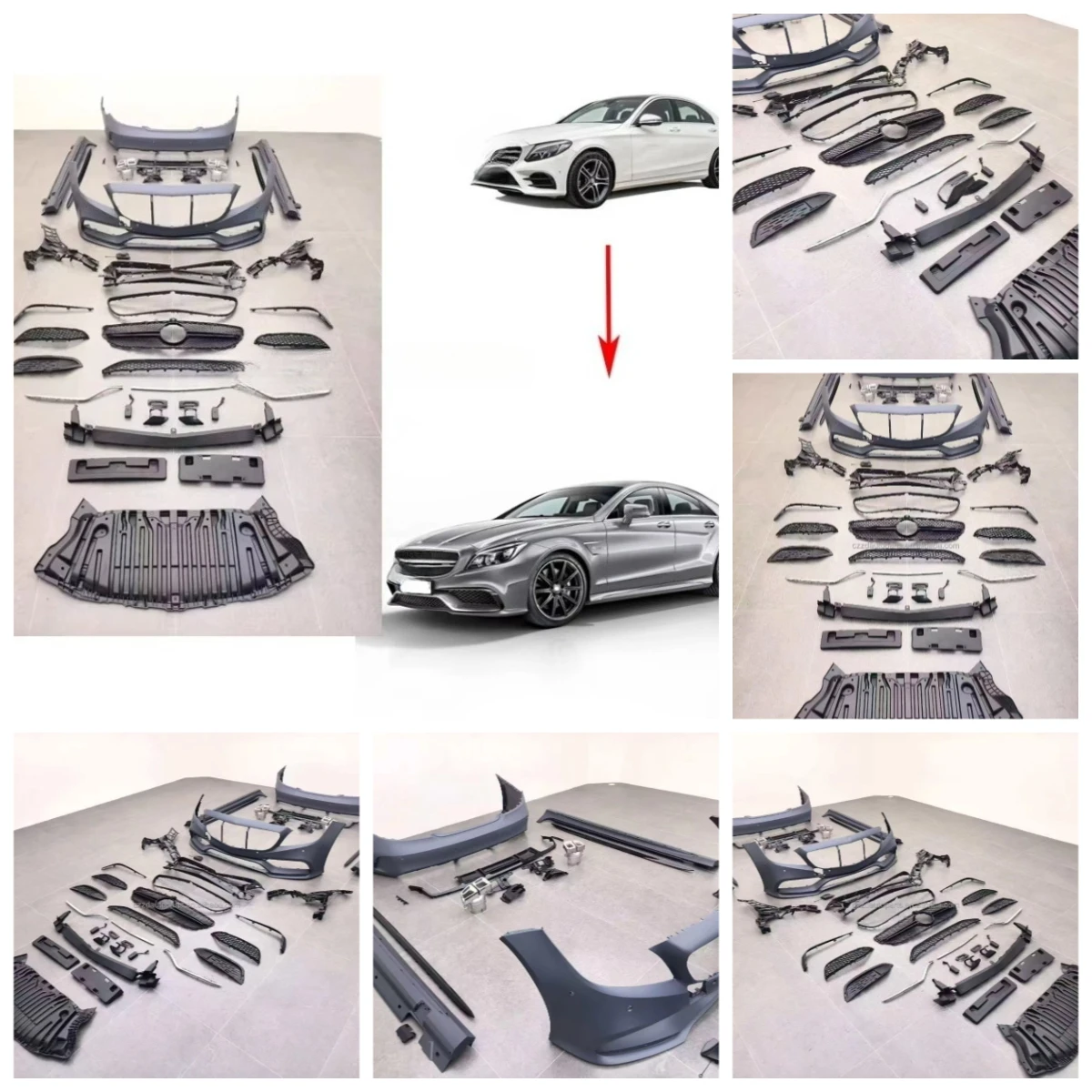 Flying Wing Tuning Body Kit Conversion Kit Black Knight Aero Kit Metal High Quality For 13-17 W218 Upgrade To CLS63
Flying Wing Tuning Body Kit Conversion Kit Black Knight Aero Kit Metal High Quality For 13-17 W218 Upgrade To CLS63