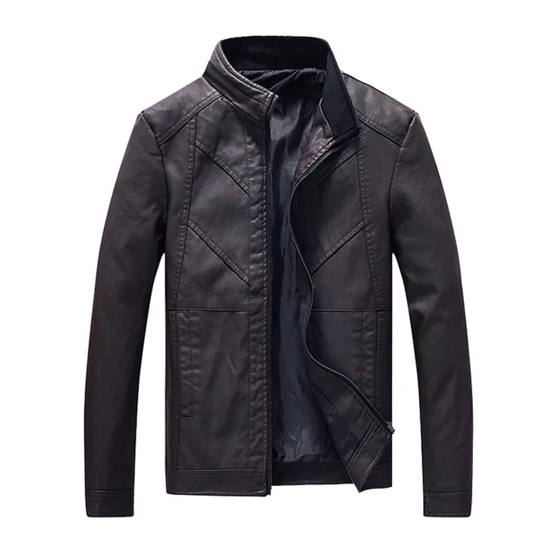 Leather Jacket Men Autumn New Casual Zipper PU Leather Jacket V-neck Leisure Motorcycle Clothing Men's Slim Leather Jacket
Leather Jacket Men Autumn New Casual Zipper PU Leather Jacket V-neck Leisure Motorcycle Clothing Men's Slim Leather Jacket