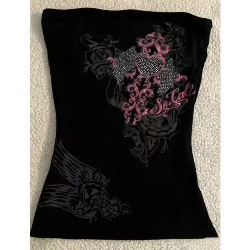 Subculture Graphic Printed Vests American Retro Harajuku Strapless Vest Y2k Aesthetic Street Tanks Women's Slim Hottie Chic Tops
Subculture Graphic Printed Vests American Retro Harajuku Strapless Vest Y2k Aesthetic Street Tanks Women's Slim Hottie Chic Tops