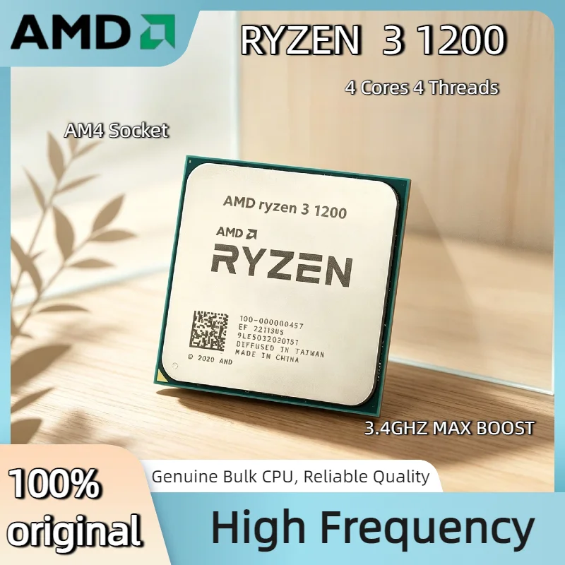 AMD R3 1200 High Performance 4 Core 4 Thread 3.4GHz Max Boost 14nm AM4 8MB L3 65W DDR4 2667MHz CPU Desktop Gaming Tray
AMD R3 1200 High Performance 4 Core 4 Thread 3.4GHz Max Boost 14nm AM4 8MB L3 65W DDR4 2667MHz CPU Desktop Gaming Tray