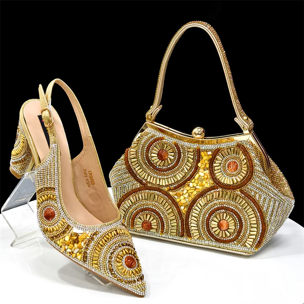 Design Evening Shoes And Bag Paired With Handmade Petal Clutches Pointed Toe Mid-Heel Shoes For Women Party Sandals
Design Evening Shoes And Bag Paired With Handmade Petal Clutches Pointed Toe Mid-Heel Shoes For Women Party Sandals