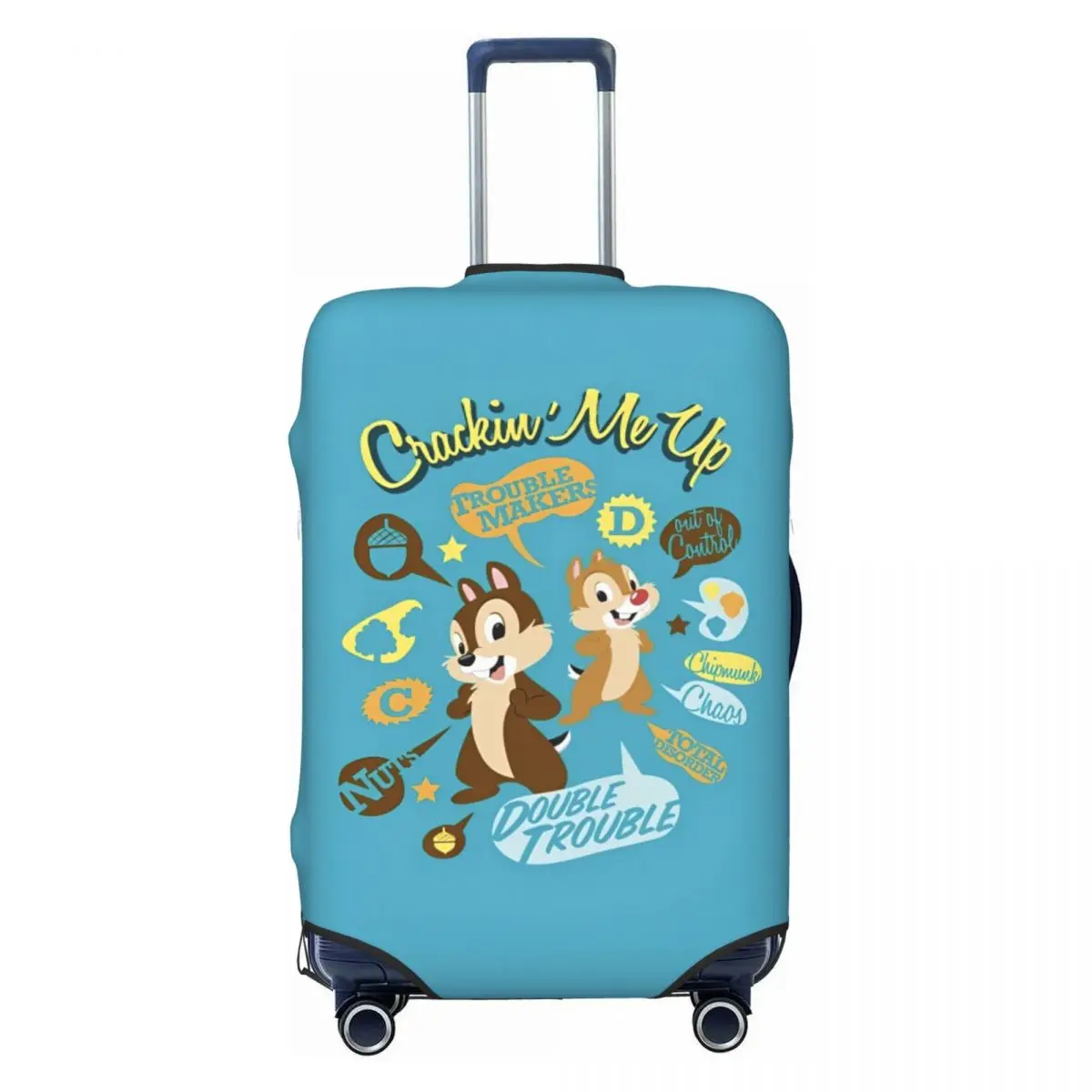 Чехол для чемодана с принтом «Чип 'n» Дейл, защита для путешествий с героями мультфильмов, праздничные эластичные аксессуары для багажа
Чехол для чемодана с принтом «Чип 'n» Дейл, защита для путешествий с героями мультфильмов, праздничные эластичные аксессуары для багажа