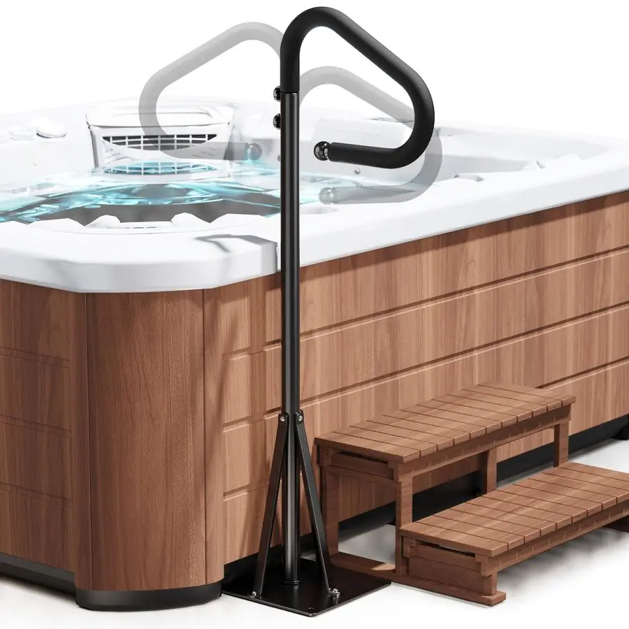 Hot Tub Handrail Side Safety Rail 360 Swivel Spa Grab Bar, HeavyDuty PowderCoated Steel Assist Handle with AntiSlip Foam Grip, F
Hot Tub Handrail Side Safety Rail 360 Swivel Spa Grab Bar, HeavyDuty PowderCoated Steel Assist Handle with AntiSlip Foam Grip, F