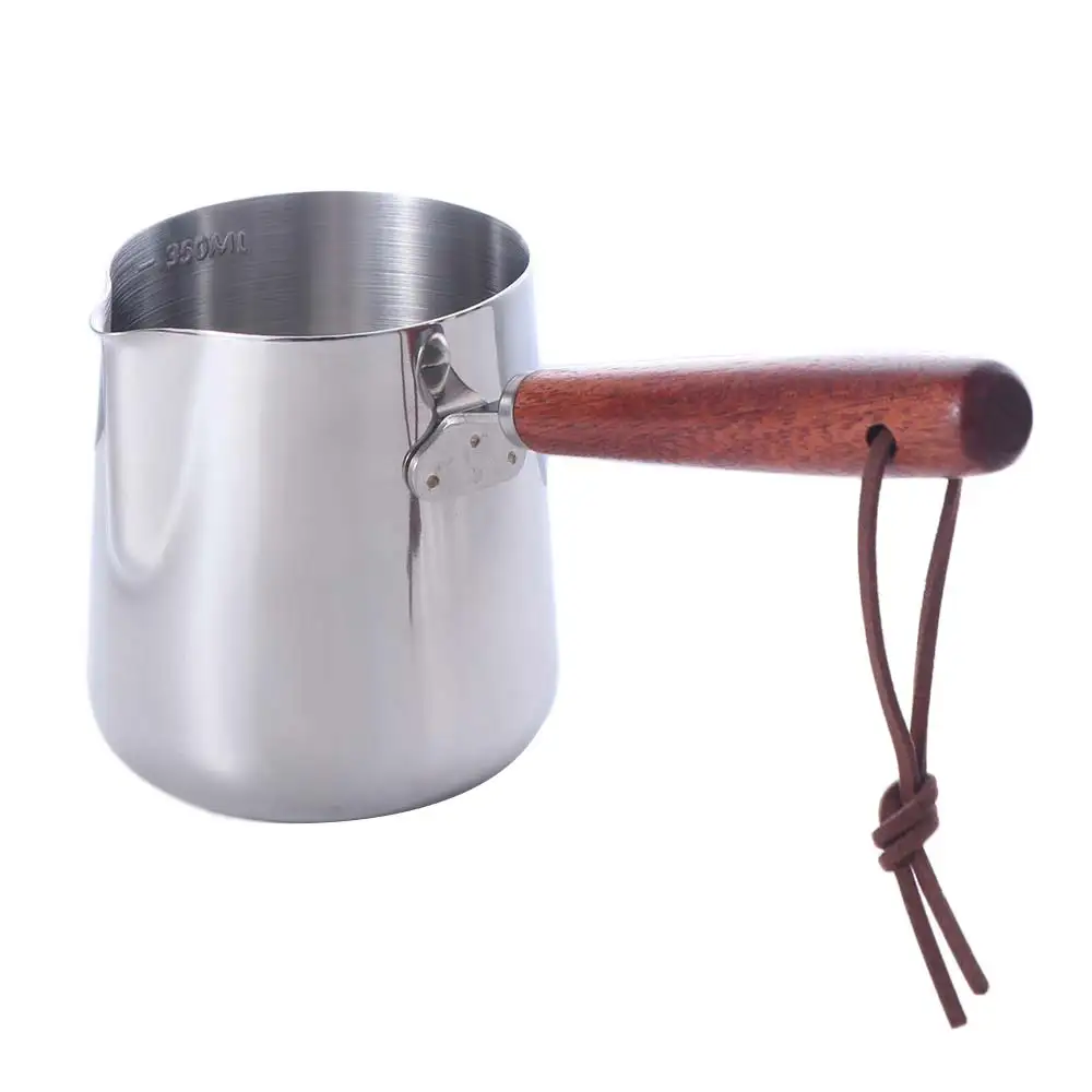 Scaled Turkish Coffee Pot V Shaped Spout Stainless Steel Butter Warmer Pot Hangable Wood Handle Milk Saucepan Tea
Scaled Turkish Coffee Pot V Shaped Spout Stainless Steel Butter Warmer Pot Hangable Wood Handle Milk Saucepan Tea