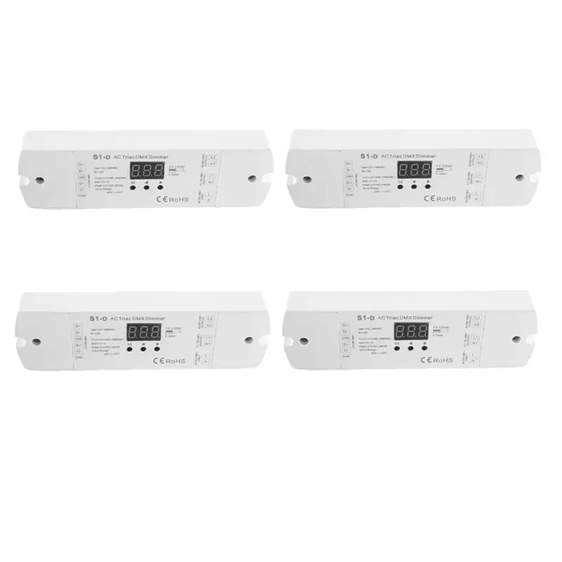 ABXF-4X AC100V - 240V 288W 2CH Triac DMX LED Dimmer, Dual Channel Output Silicon DMX512 Led Controller Digital Display S1-D
ABXF-4X AC100V - 240V 288W 2CH Triac DMX LED Dimmer, Dual Channel Output Silicon DMX512 Led Controller Digital Display S1-D