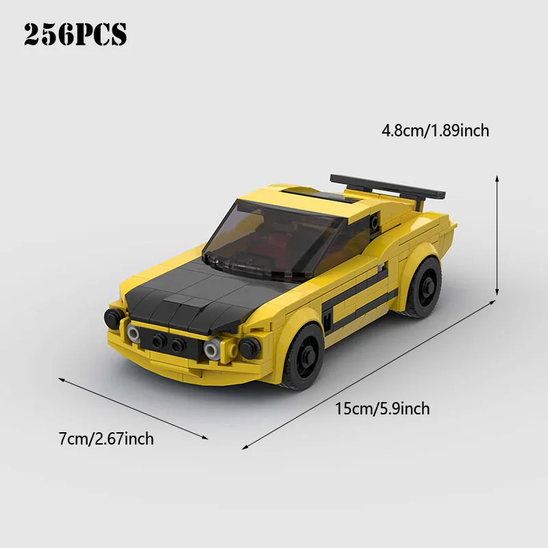 256pcs Building Blocks, Creative Education, Boss 302 Racing Car, Assembly DIY Puzzle MOC Car Toy Models Birthday Gift for Kids
256pcs Building Blocks, Creative Education, Boss 302 Racing Car, Assembly DIY Puzzle MOC Car Toy Models Birthday Gift for Kids