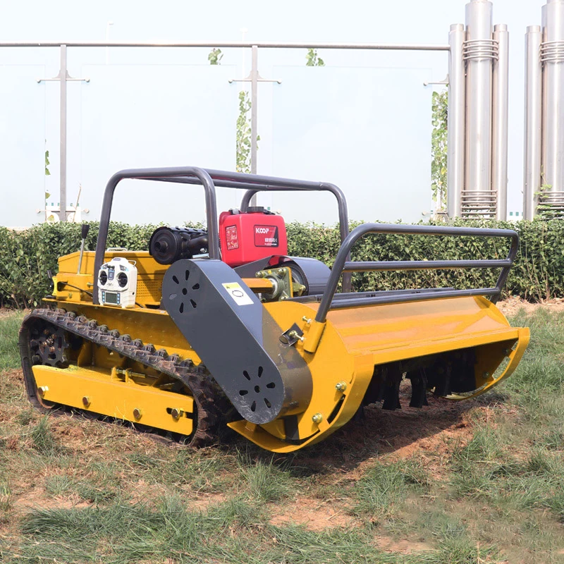 Diesel Engine Small Robot Grass Cutter Cutting Width 800mm 1000mm 1200mm Remote Control Crawler Lawn Mower
Diesel Engine Small Robot Grass Cutter Cutting Width 800mm 1000mm 1200mm Remote Control Crawler Lawn Mower